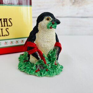 Silver Deer Tom Rubel Christmas Animals Baby Penguin Figurine